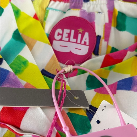 💃🏻SOLD💃🏻CeliaB Corsica NWT Anthropologie Asymmetrical Ruffle Dress S - Picture 12 of 13